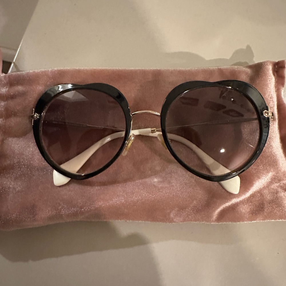 Miu Miu Black Heart Sunglasses